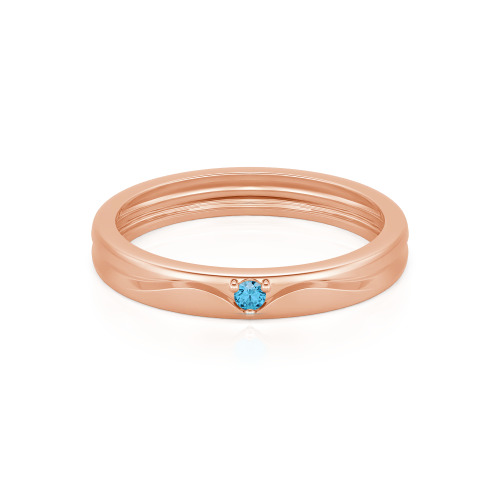 Jeulia Simple Custom Men's Wedding Band with Wavy Lines Design