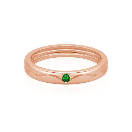 Jeulia Simple Custom Men's Wedding Band with Wavy Lines Design