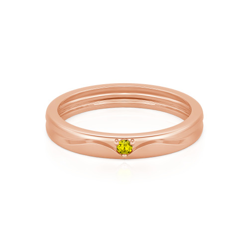 Jeulia Simple Custom Men's Wedding Band with Wavy Lines Design