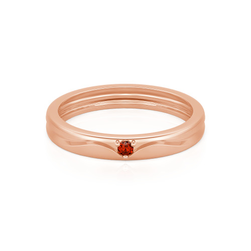 Jeulia Simple Custom Men's Wedding Band with Wavy Lines Design