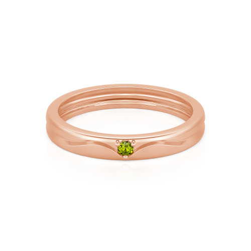Jeulia Simple Custom Men's Wedding Band with Wavy Lines Design
