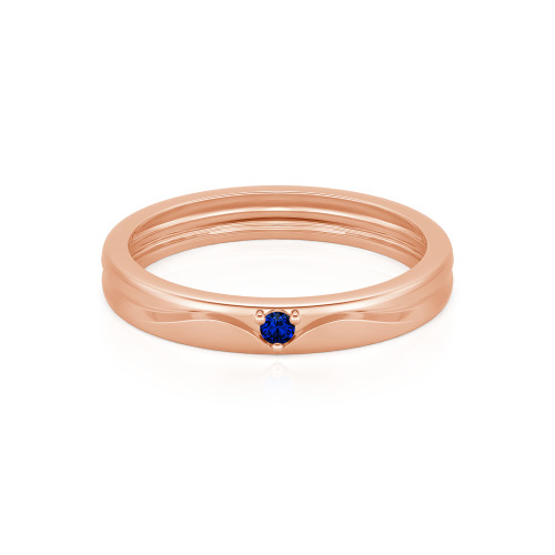 Jeulia Simple Custom Men's Wedding Band with Wavy Lines Design