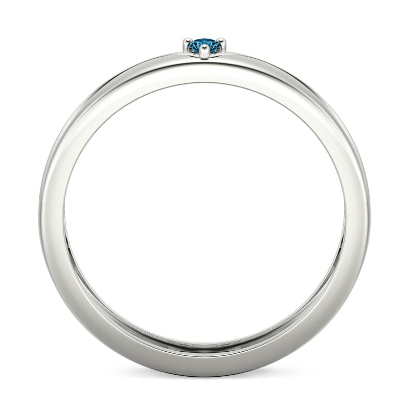 Jeulia Simple Custom Men's Wedding Band with Wavy Lines Design