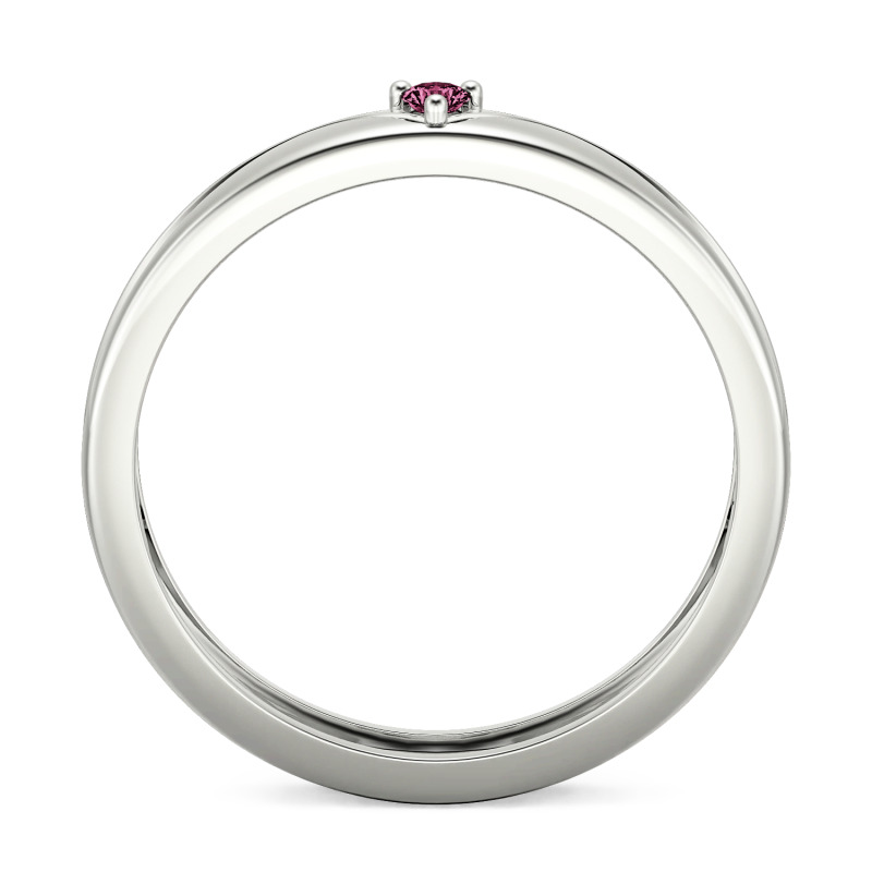 Jeulia Fede Nuziale Uomo Personalizzata Semplice con Design a Linee Ondulate