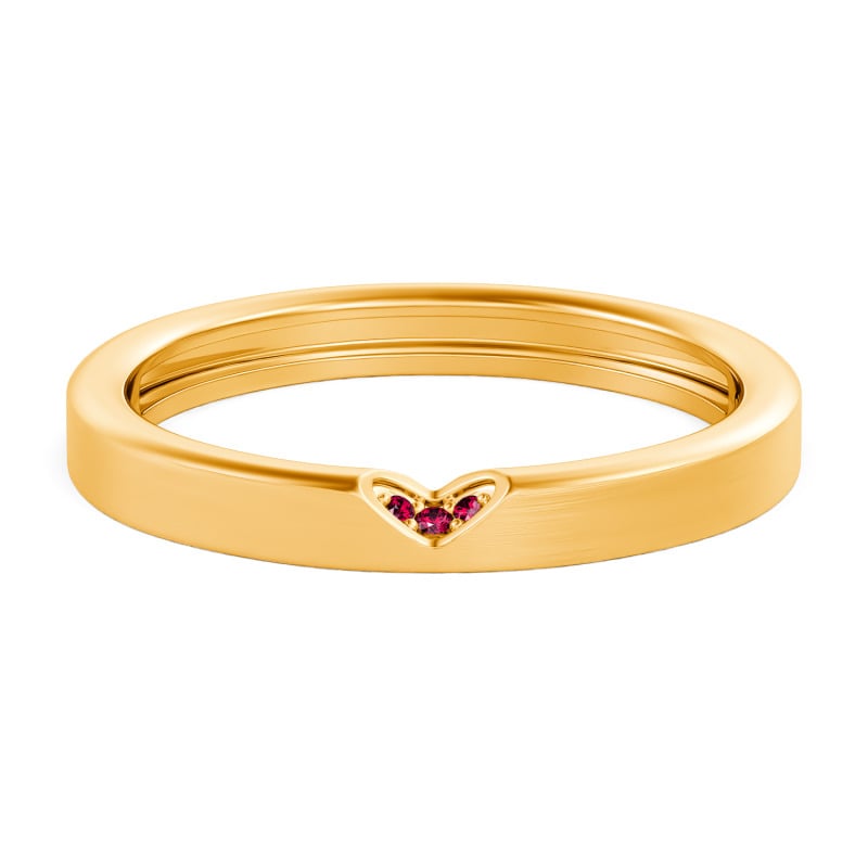 Jeulia Fede Nuziale Uomo Personalizzata Finitura Spazzolata