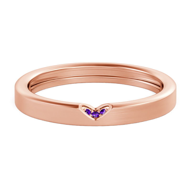 Jeulia Fede Nuziale Uomo Personalizzata Finitura Spazzolata