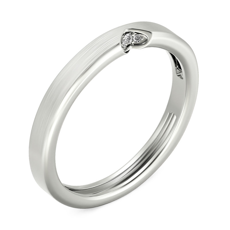 Jeulia Brushed Finish Custom Men's Wedding Band