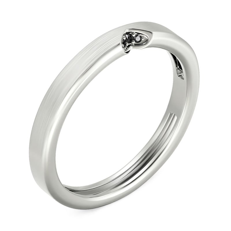 Jeulia Brushed Finish Custom Men's Wedding Band