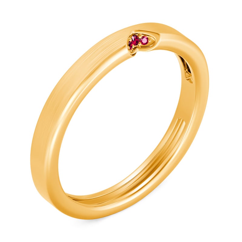 Jeulia Fede Nuziale Uomo Personalizzata Finitura Spazzolata