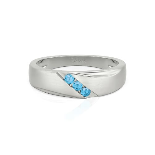Jeulia Classic Diagonal Custom Men's Wedding Band