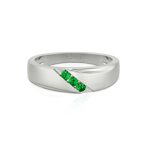 Jeulia Classic Diagonal Custom Men's Wedding Band