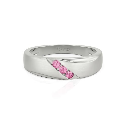 Jeulia Classic Diagonal Custom Men's Wedding Band