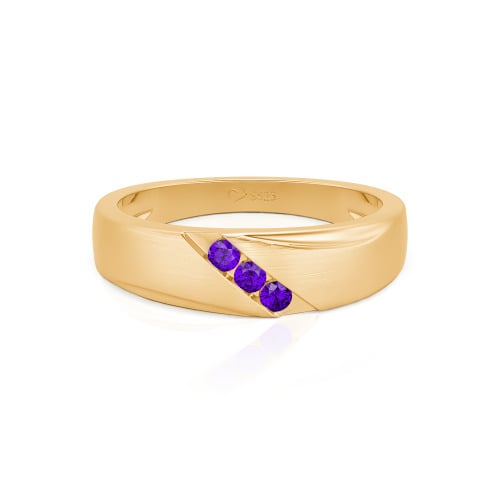 Jeulia Classic Diagonal Custom Men's Wedding Band