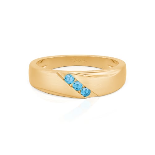 Jeulia Classic Diagonal Custom Men's Wedding Band