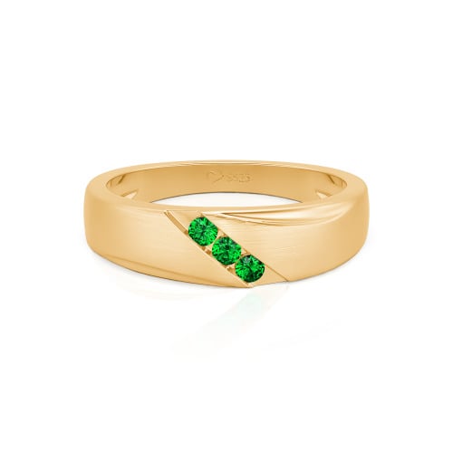Jeulia Classic Diagonal Custom Men's Wedding Band