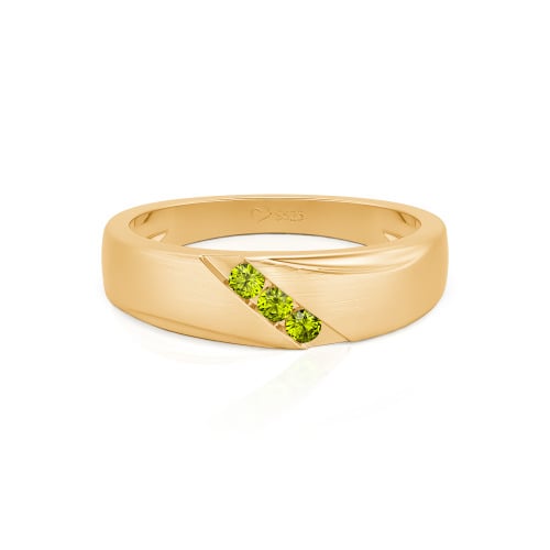 Jeulia Classic Diagonal Custom Men's Wedding Band