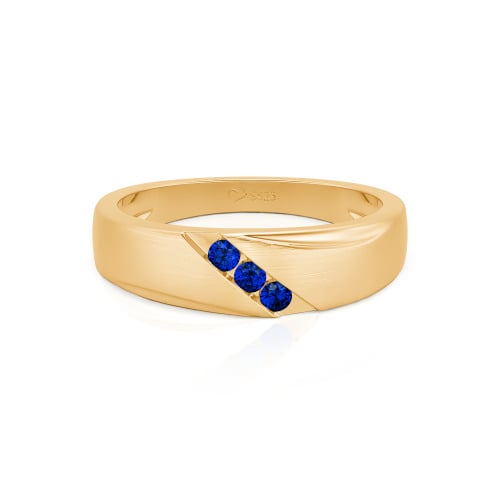Jeulia Classic Diagonal Custom Men's Wedding Band
