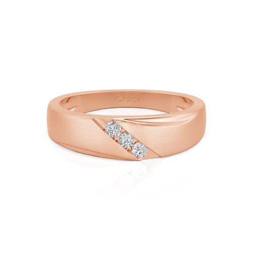 Jeulia Classic Diagonal Custom Men's Wedding Band