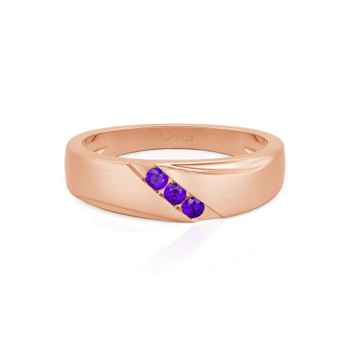 Jeulia Classic Diagonal Custom Men's Wedding Band