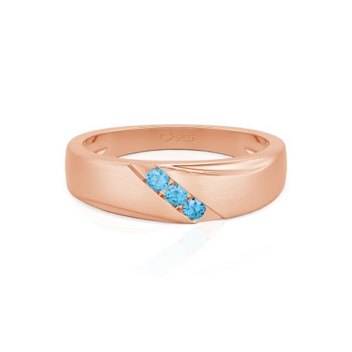 Jeulia Classic Diagonal Custom Men's Wedding Band