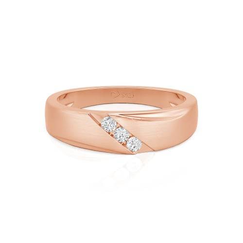 Jeulia Classic Diagonal Custom Men's Wedding Band