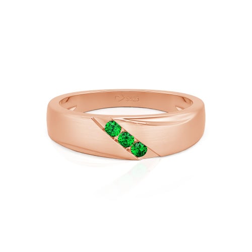 Jeulia Classic Diagonal Custom Men's Wedding Band