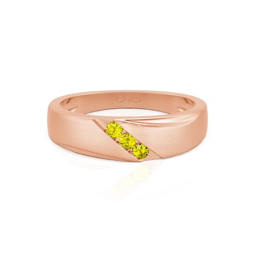 Jeulia Classic Diagonal Custom Men's Wedding Band
