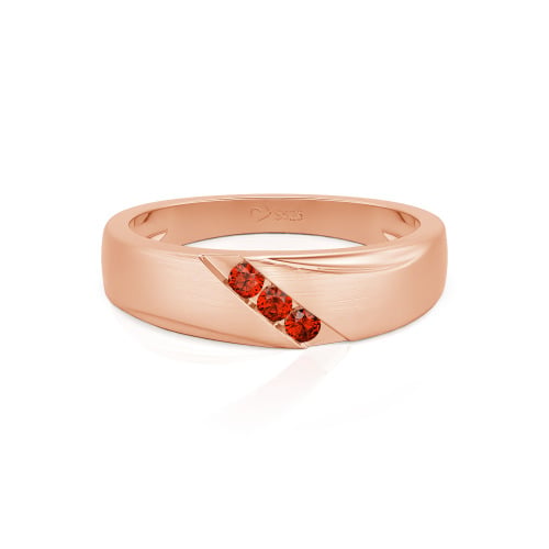 Jeulia Classic Diagonal Custom Men's Wedding Band