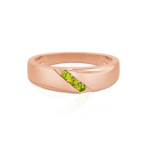Jeulia Classic Diagonal Custom Men's Wedding Band