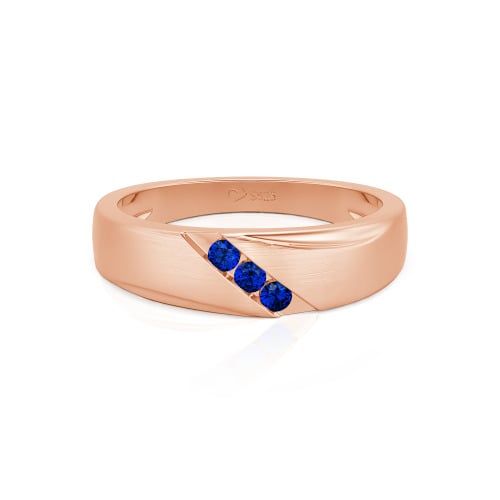 Jeulia Classic Diagonal Custom Men's Wedding Band