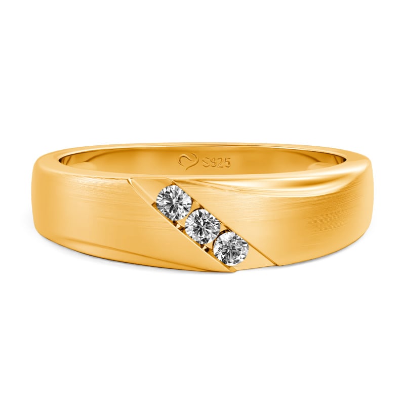 Jeulia Classique Diagonal Sur mesure Alliances pour hommes