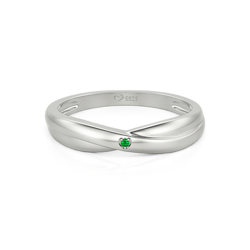 Anneau Bande Argent Simple - Taille Ouverte, Pour Femme/homme, Mariage Ou Cadeau