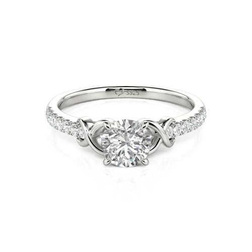 Jeulia Custom Infinity Round Engagement Ring for Women