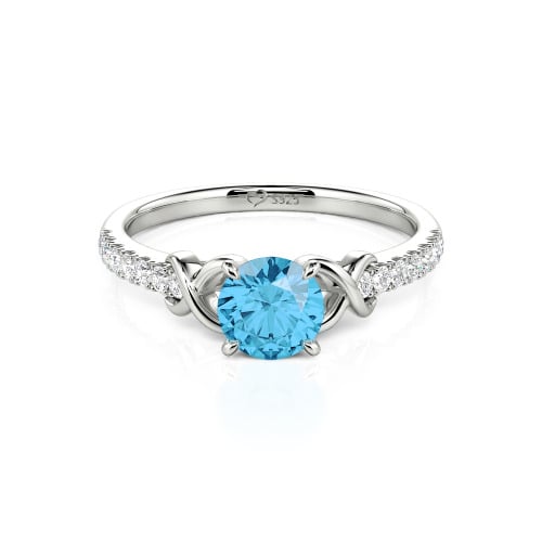 Jeulia Custom Infinity Round Engagement Ring for Women