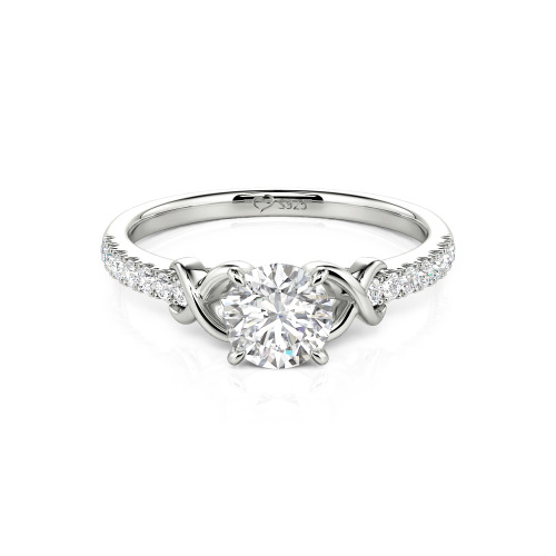 Jeulia Custom Infinity Round Engagement Ring for Women