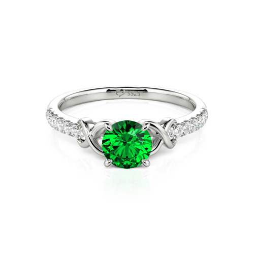 Jeulia Custom Infinity Round Engagement Ring for Women