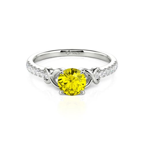 Jeulia Custom Infinity Round Engagement Ring for Women