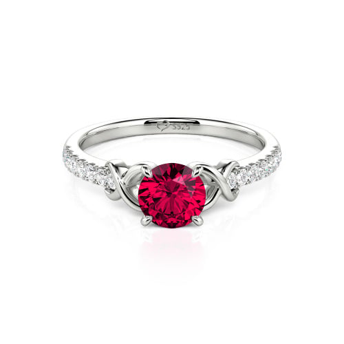 Jeulia Custom Infinity Round Engagement Ring for Women