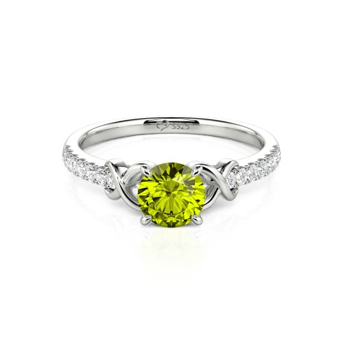 Jeulia Custom Infinity Round Engagement Ring for Women