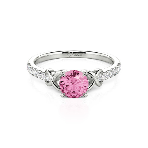 Jeulia Custom Infinity Round Engagement Ring for Women