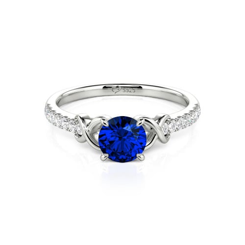 Jeulia Custom Infinity Round Engagement Ring for Women