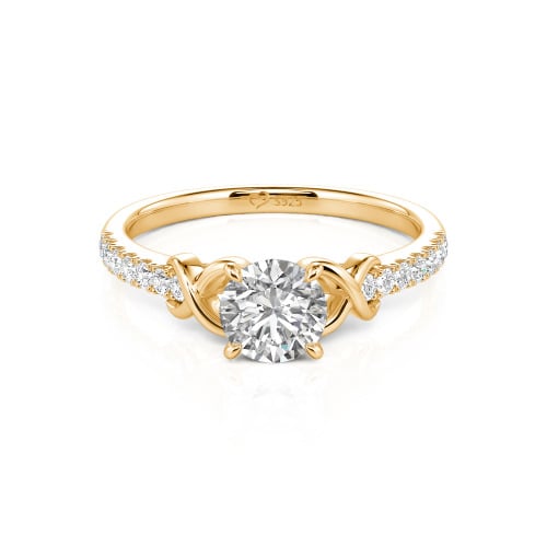 Jeulia Custom Infinity Round Engagement Ring for Women