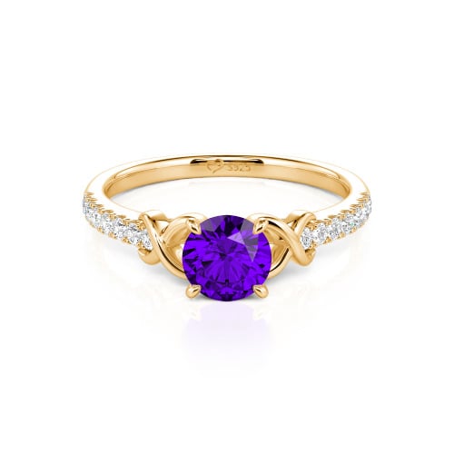 Jeulia Custom Infinity Round Engagement Ring for Women