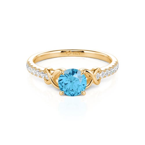 Jeulia Custom Infinity Round Engagement Ring for Women