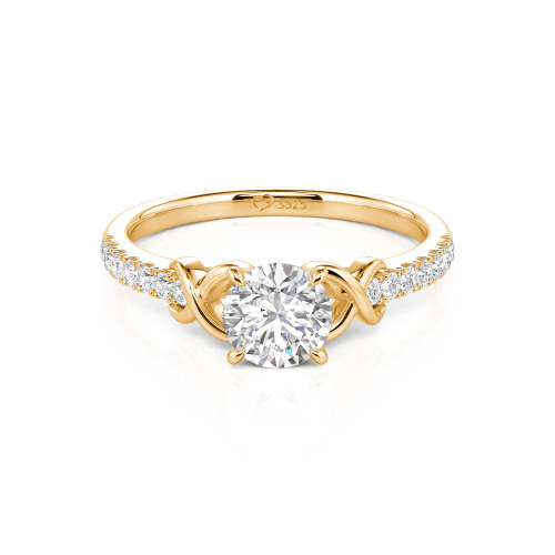 Jeulia Custom Infinity Round Engagement Ring for Women