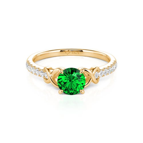Jeulia Custom Infinity Round Engagement Ring for Women