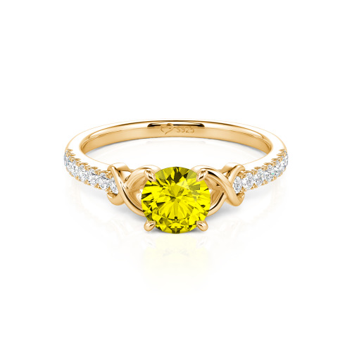 Jeulia Custom Infinity Round Engagement Ring for Women