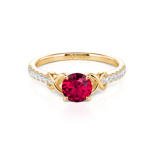 Jeulia Custom Infinity Round Engagement Ring for Women
