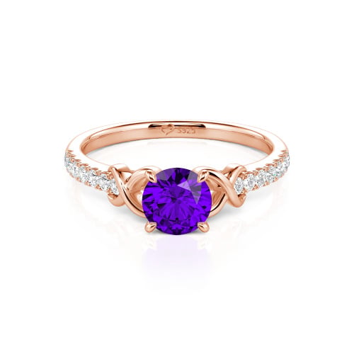 Jeulia Custom Infinity Round Engagement Ring for Women