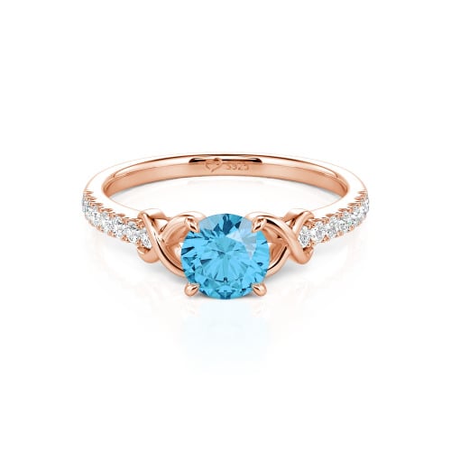 Jeulia Custom Infinity Round Engagement Ring for Women